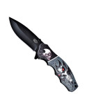 Navaja táctica asistida SCK calaveras (largo 19,8 cm.)