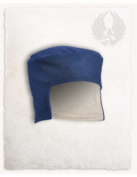 Gorro medieval azul modelo Rafael
