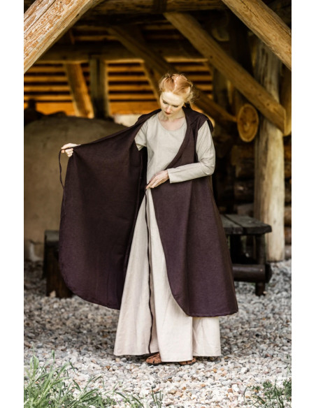 Gerlin model justerbar kjole, brun farve