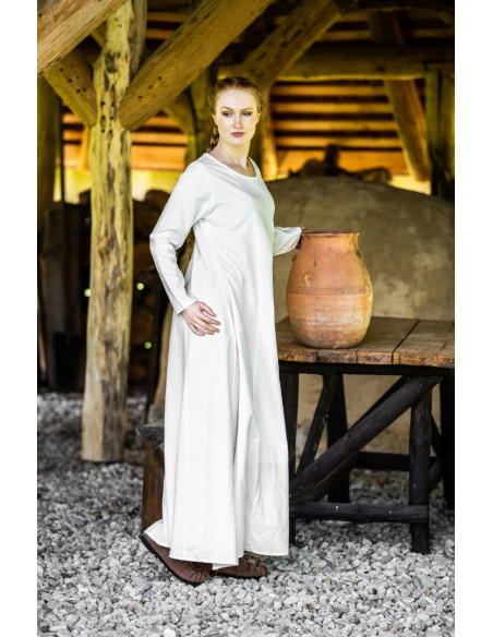 Lange natuurlijke witte tuniek voor...