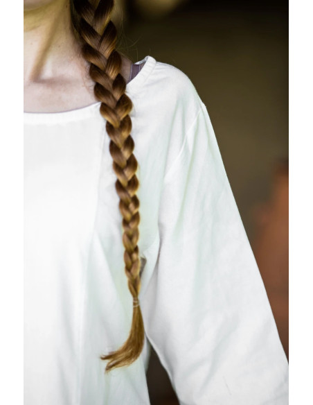 Lange natuurlijke witte tuniek voor...