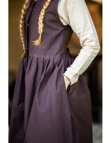 Vestido medieval sin mangas Arlette,... Vestido medieval sin mangas Arlette,...