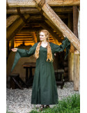 Vestido medieval modelo Marian, verde