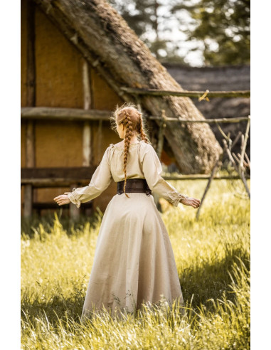 Vestido medieval mujer largo modelo Matilde ⚔️ Tienda-Medieval