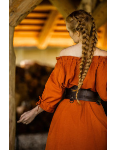 Middelalder kjole model Melisande, rust farve 2