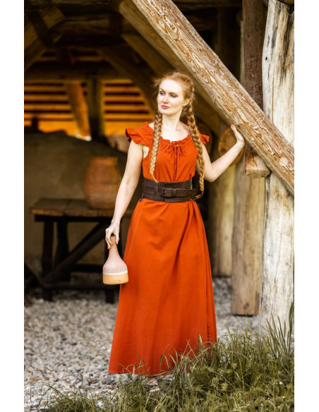 Langes mittelalterliches Kleid Modell...