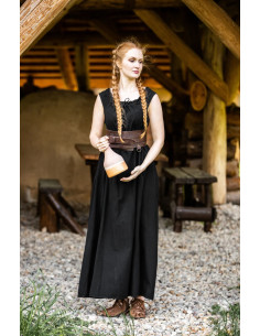 Vestido medieval largo modelo Ella, color negro 2