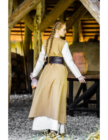 Middelalderlig kjole model Gerda, gul farve