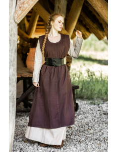 Mittelalterkleid Modell Gerda, dunkelbraun