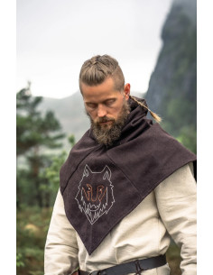 Gugel Wikinger Braunkopfwolf Modell Haldan