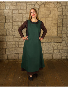 Mittelalterkleid der Dame Juliana, dunkelgrün