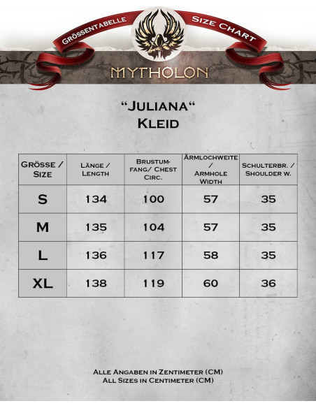 Middeleeuwse jurk dame Juliana,...