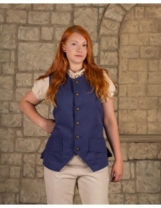 Fletcher piratenvest blauwe kleur