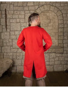 Mittelalterliche gekreuzte Tunika aus roter Wolle, Modell... 2
