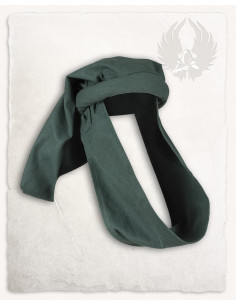Gorro Medieval Rafael unisex en algodón, color verde