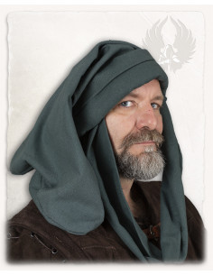 Mittelalterlicher Hut Rafael Unisex aus Baumwolle, grüne... 2