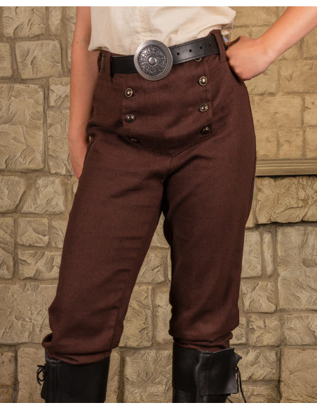Middeleeuwse broek in bruine kleur...