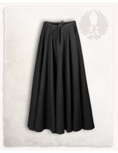 Falda medieval en algodón modelo Úrsula, negro 2
