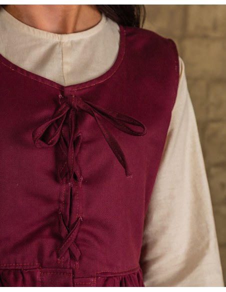Clara Medieval Surcoat i Bordeaux