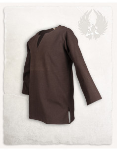 Viking tuniek Tronde model, bruine kleur 2