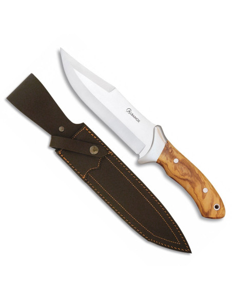 Cuchillo deportivo Albainox, mango olivo