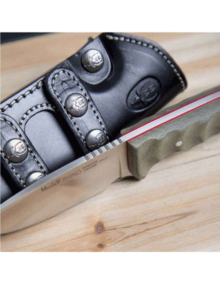 Muela Rhino groen micarta mes