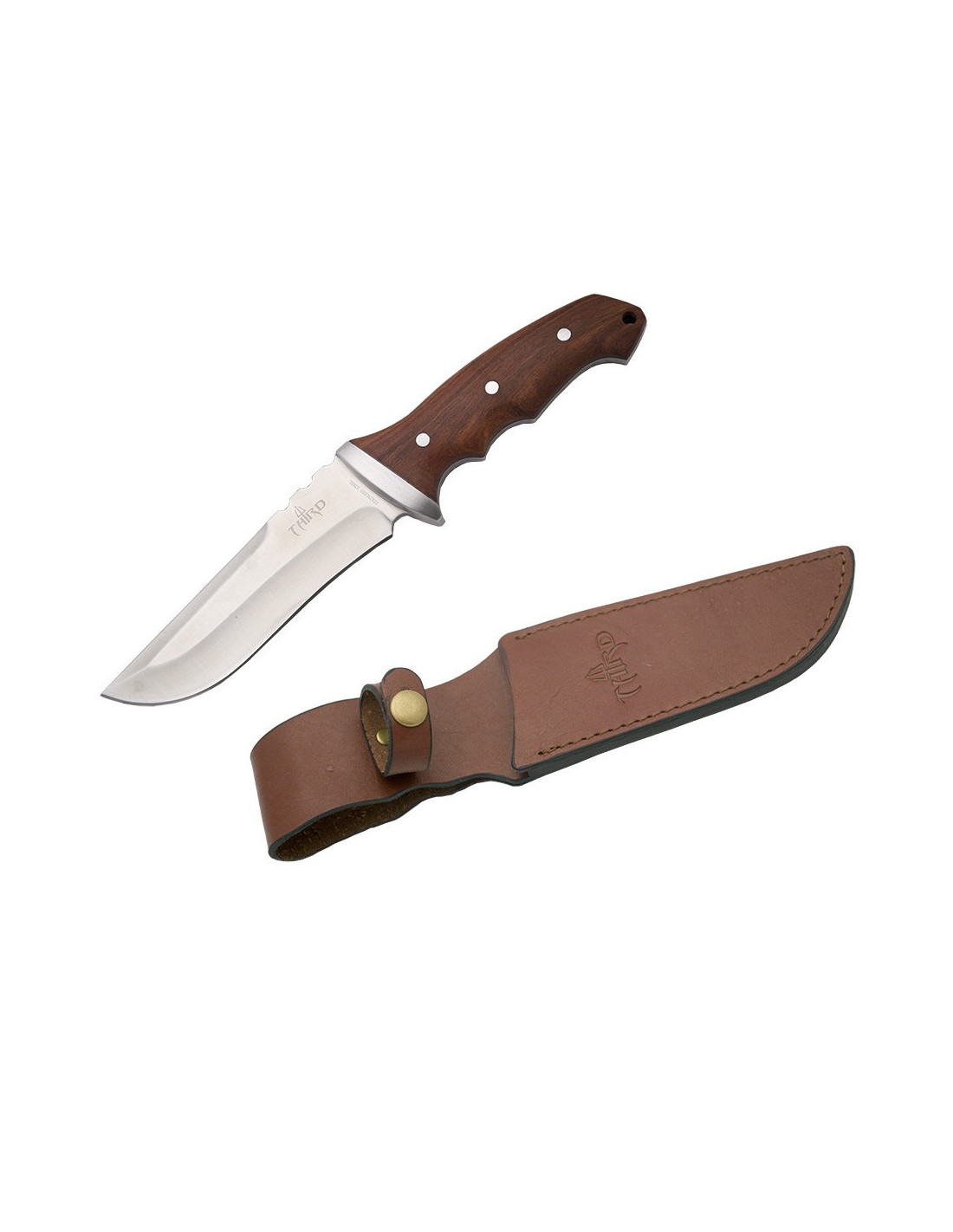  MEDIEVAL SUPPLIES Cuchillo EDC de acero de Damasco de 4.5  pulgadas, hoja fija mini para desollar, supervivencia, camping y  entusiastas del aire libre con mango natural funda de cuero marca por 