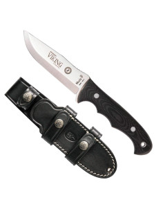 Cuchillo Muela Viking micarta funda cuero