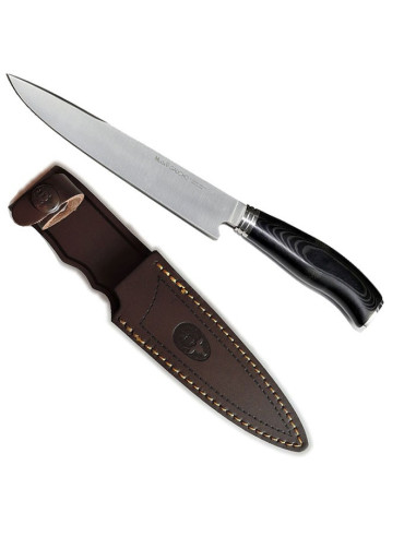 Cuchillo caza Gaucho, micarta negra