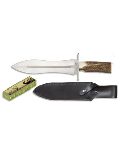 Jagdauktionsmesser, Griff aus Hirschgeweih