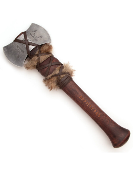 Juego de Hacha y Cuchillo Vikingo con...