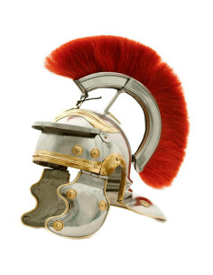 Römischer Centurion-Helm – Rotes Wappen