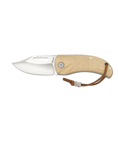 Navaja de campo mango madera natural (largo 13 cm.)