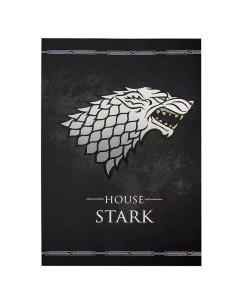 Game of Thrones House Stark notesbog (15x21 cm.)