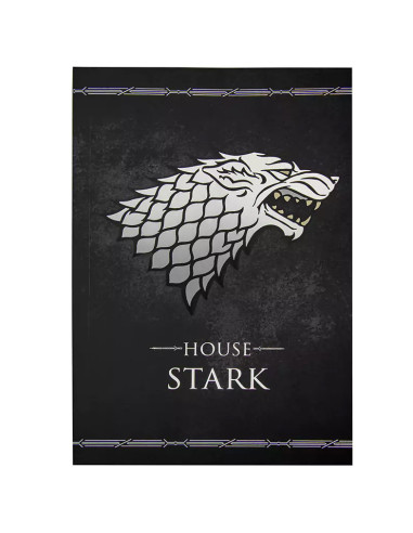 Game of Thrones House Stark notitieboekje (15x21 cm.)