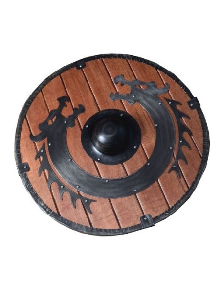Viking Drakenschild in hout (60 cm.)
