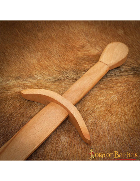 Espada medieval de madera para... Espada medieval de madera para...