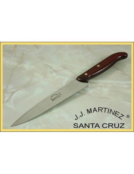 Handgefertigtes Gemüsemesser mit Holzgriff, 25 cm.