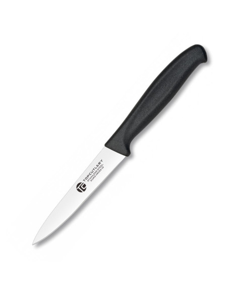 Cuchillo cocina pelador negro de Top Cutlery, hoja 10 cm.