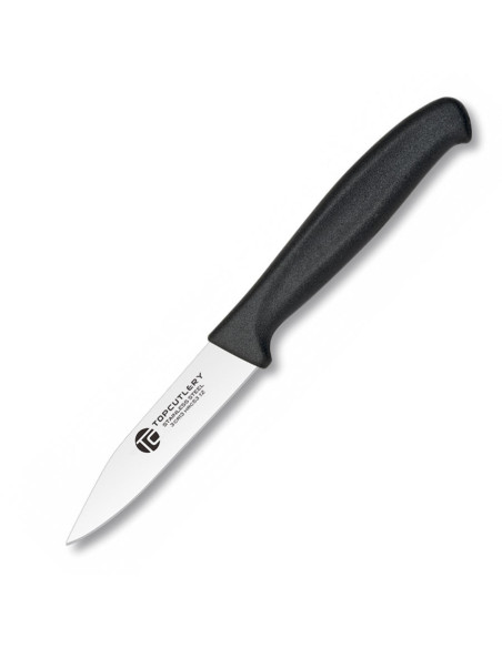 Cuchillo cocina pelador negro de Top Cutlery, hoja 8,3 cm.