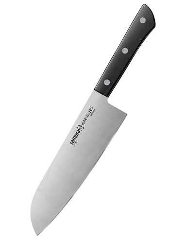 Japansk Santoku Samura Harakiri kniv, klinge 180 mm.