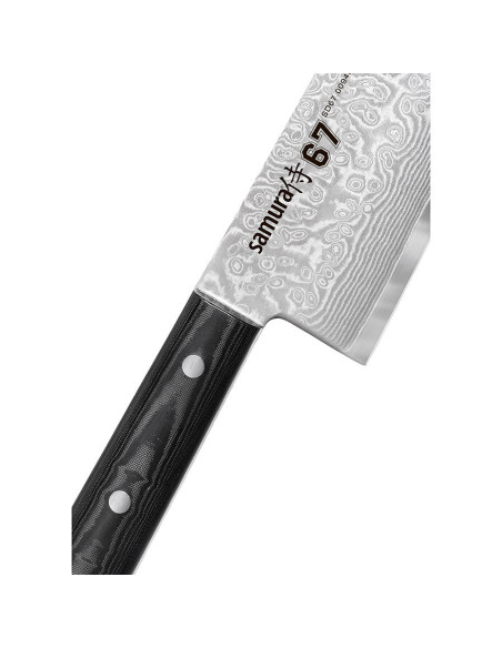 Santoku Samura knivserie Damaskus 67,...