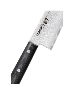 Damaskus 67 serie Santoku Samura kniv, klinge 208 mm. 2