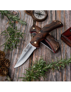 Artemisa-Jagdmesser, Griff aus satiniertem Walnussholz