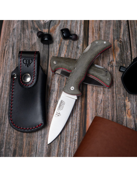 Athenea jachtmes, groen canvas...