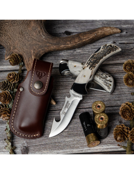Navaja de caza Xena, mango asta de...