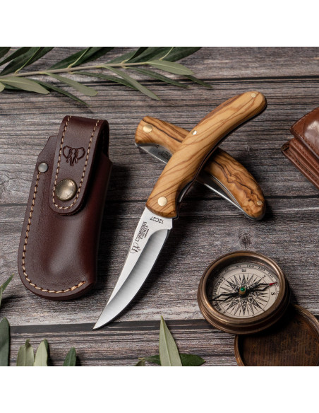 Cazorla jagtkniv, satin naturligt...