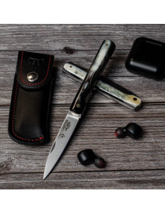 Vendetta-Jagdmesser, Griff aus poliertem Stierhorn