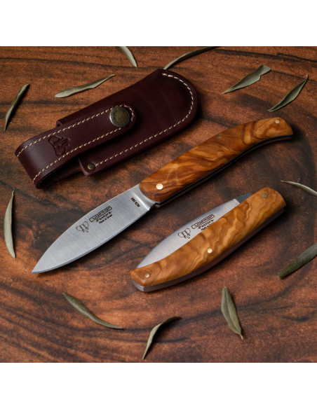 Navaja de caza Pastora, mango olivo...