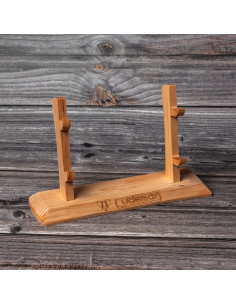 Houten basis voor 2 messen